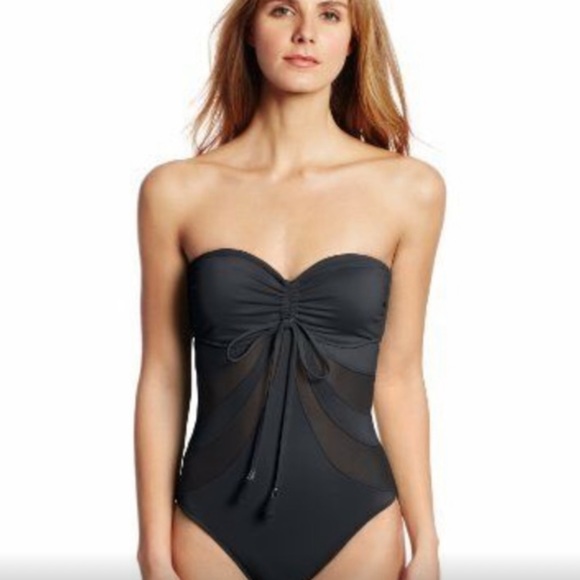 NWT $180 SEAFOLLY DD CUP BLACK GODDESS ONE PIECE SWIMSUIT - Picture 3 of 12